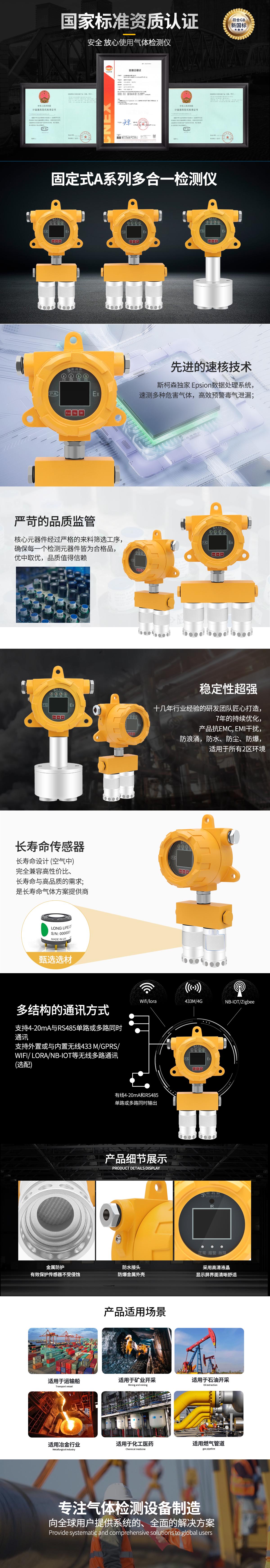 固定三合一氣體檢測儀,三合一氣體報警器 固定三合一氣體檢測儀,三合一氣體報警器